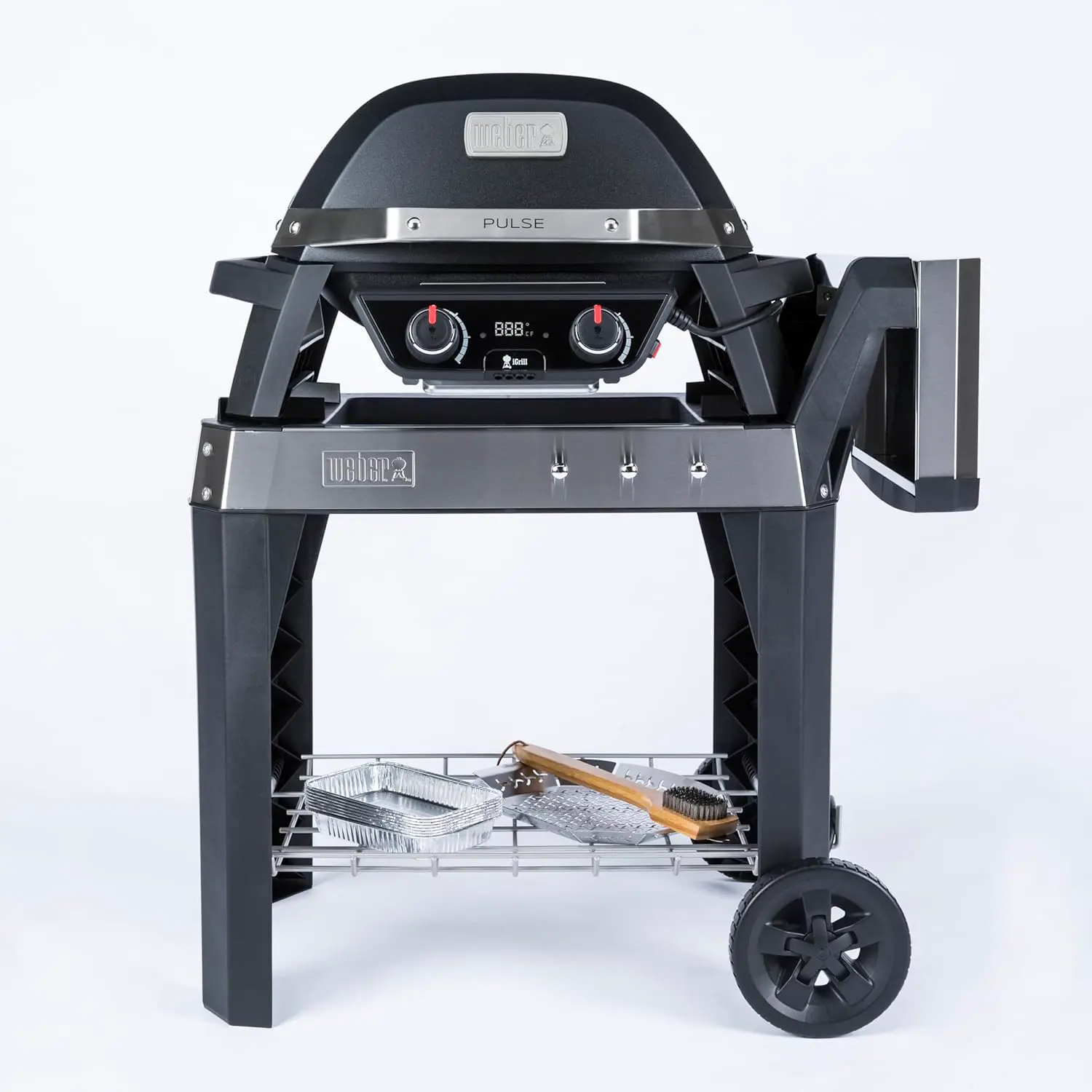 Barbecue weber en métal noir vue 2