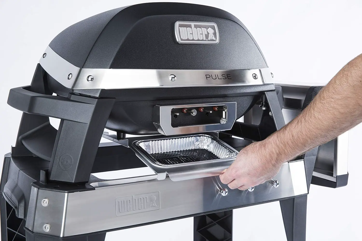 Barbecue weber en métal noir vue 7