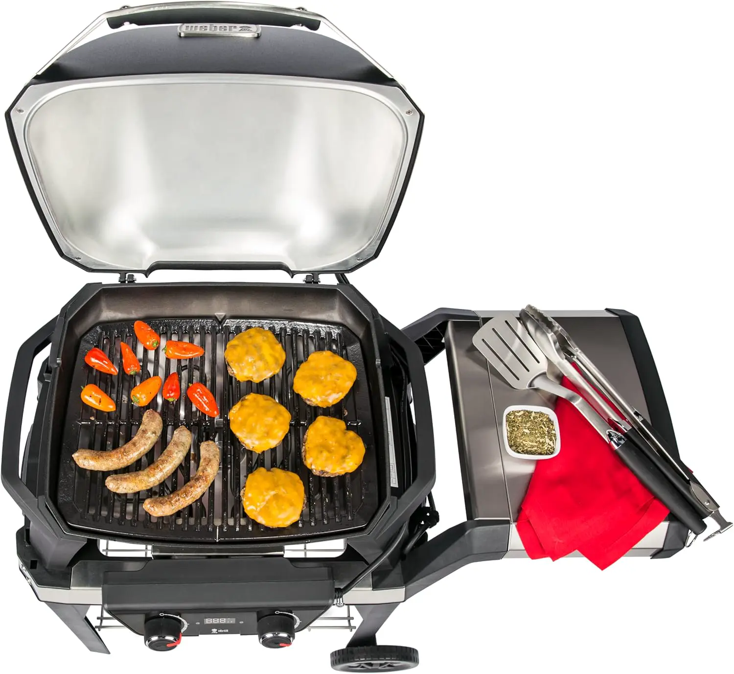 Barbecue weber en métal noir vue 8