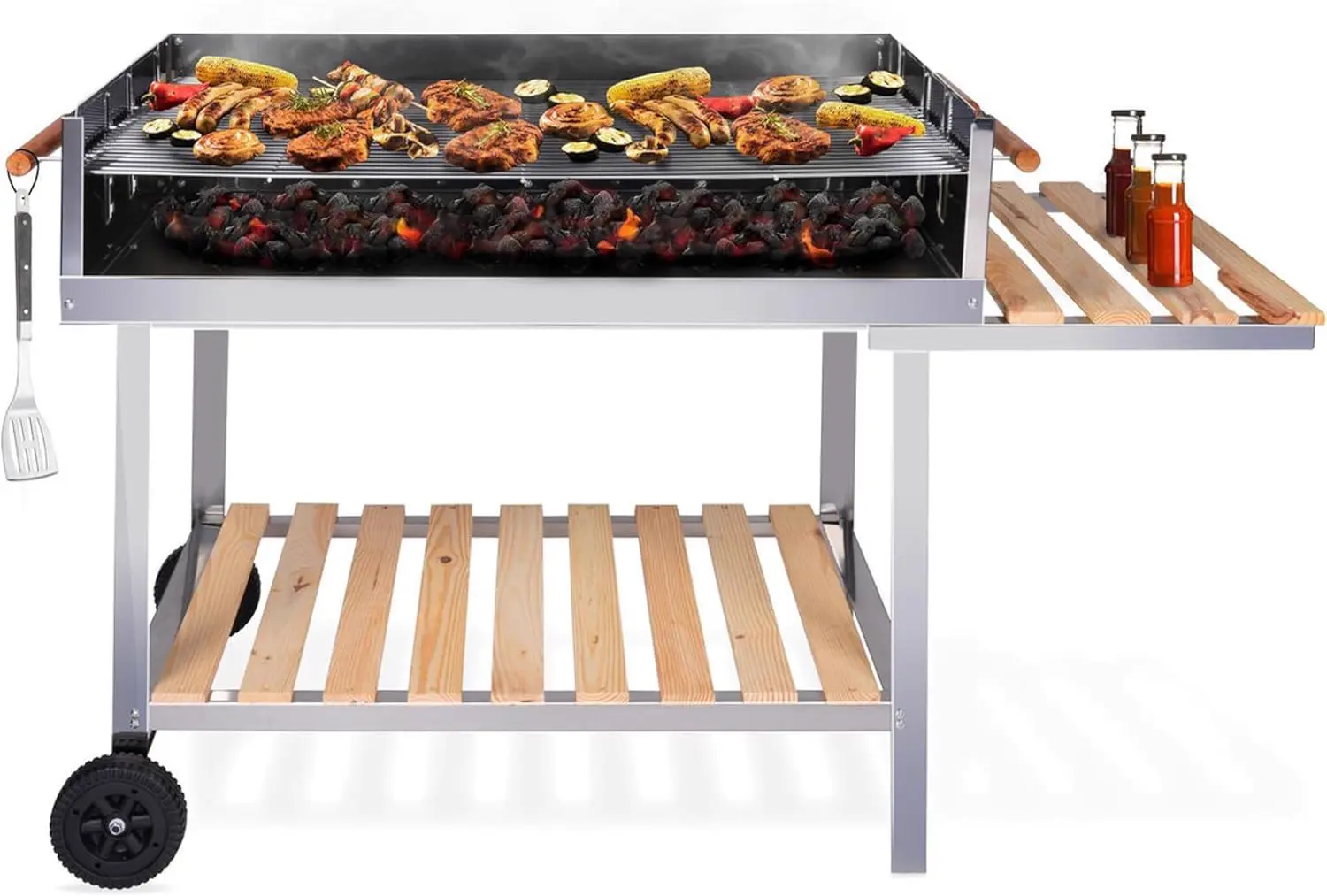 BBQ Collection Barbecue à Charbon de Bois Grande Taille