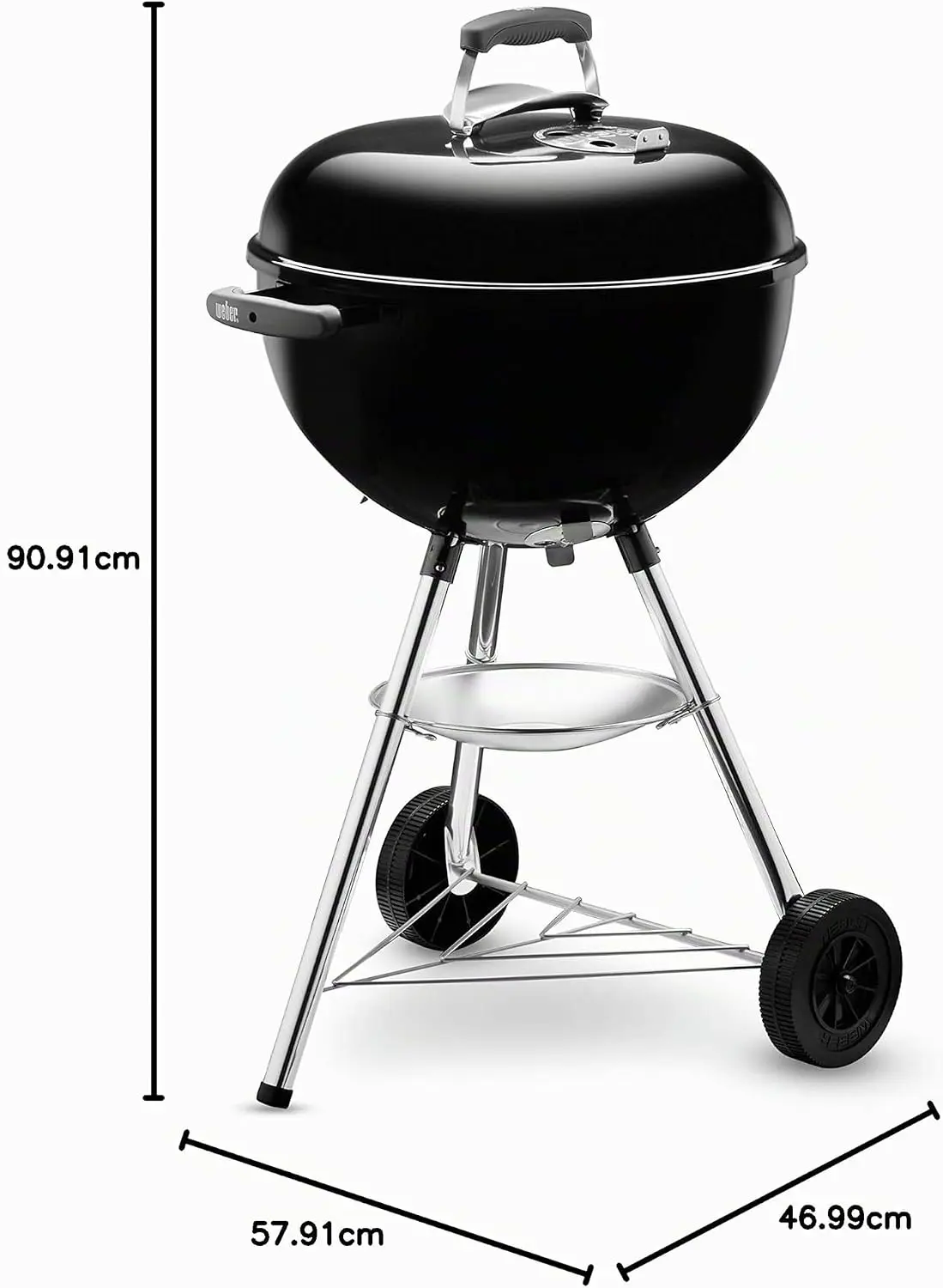 Barbecue weber en métal noir vue 10