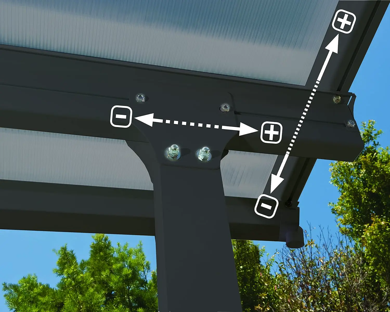 Pergola en aluminium vue 4