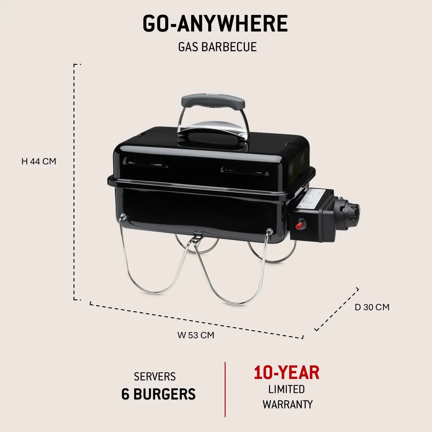 Barbecue weber 4 places en métal noir 42 m² vue 2