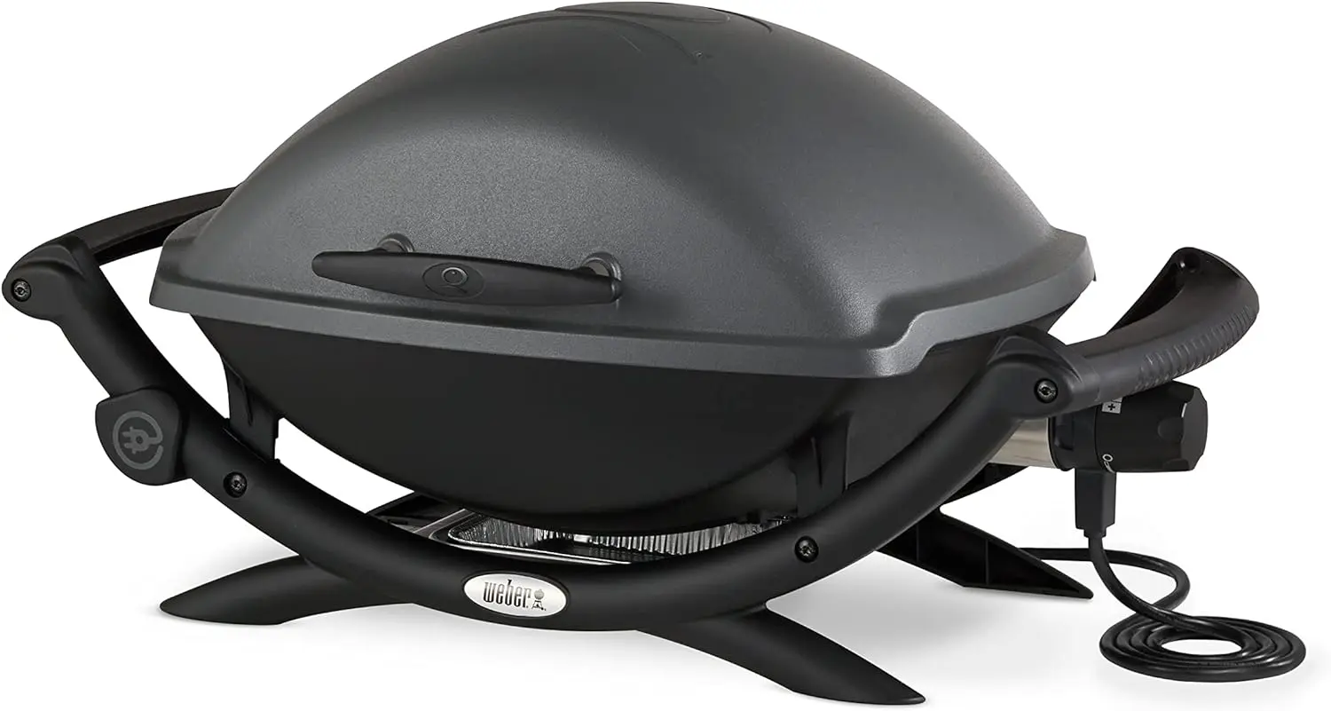 Barbecue weber en métal gris vue 1