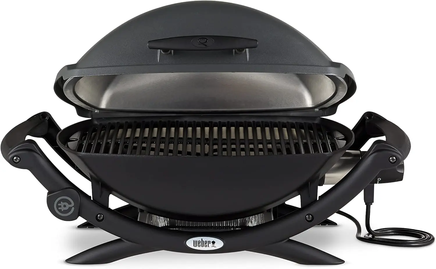 Barbecue weber en métal gris vue 2