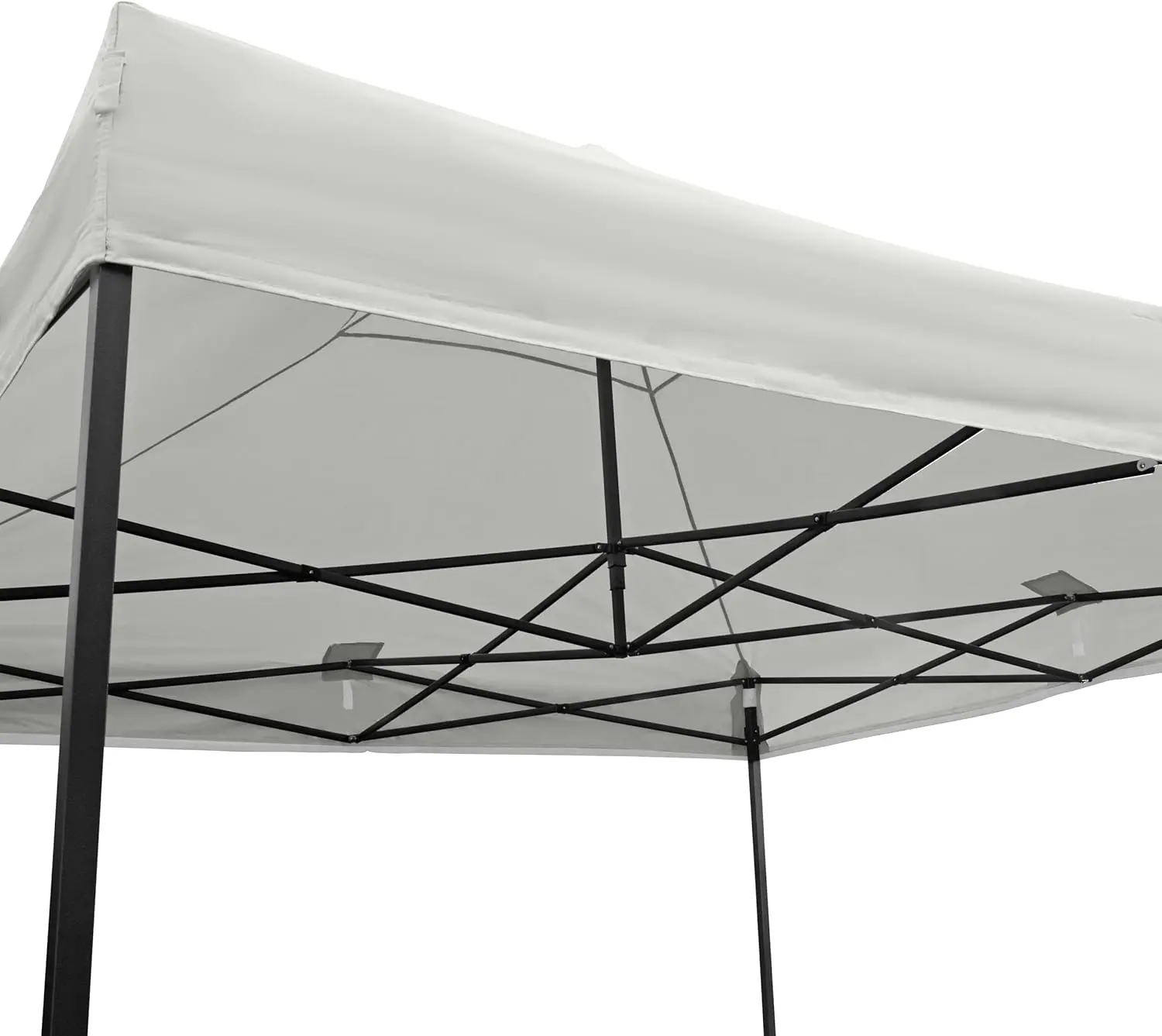 Tonnelle en métal blanc 3x3 m vue 6