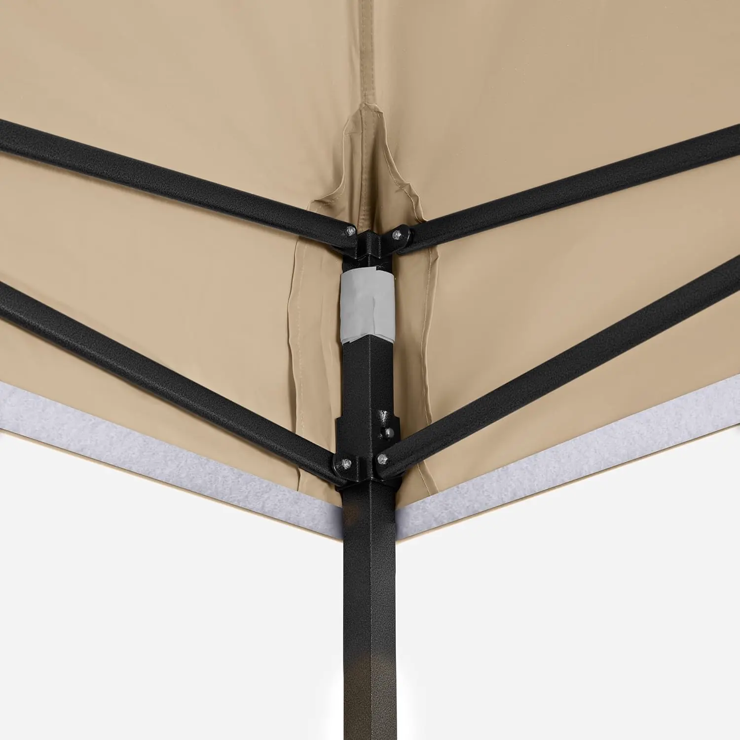 Tonnelle en métal beige 3x3 m vue 5
