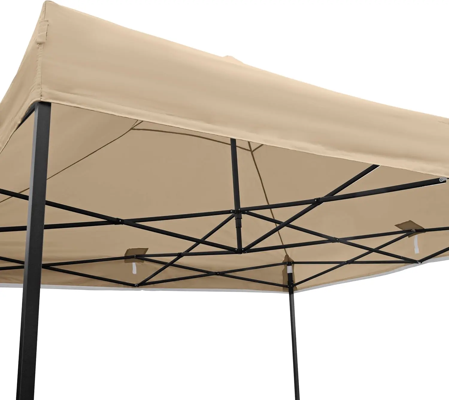 Tonnelle en métal beige 3x3 m vue 6