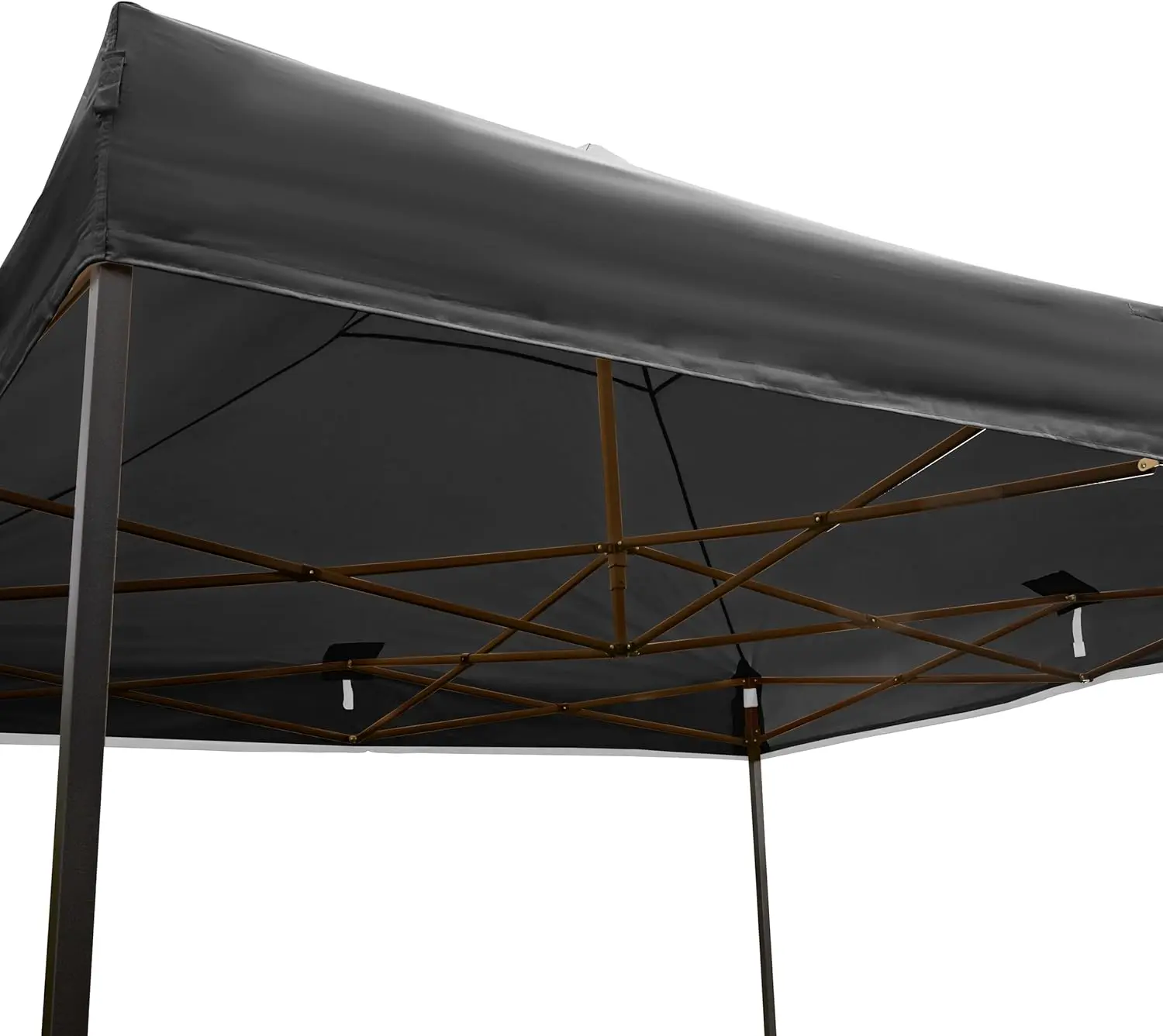 Tonnelle en métal noir 3x3 m vue 6