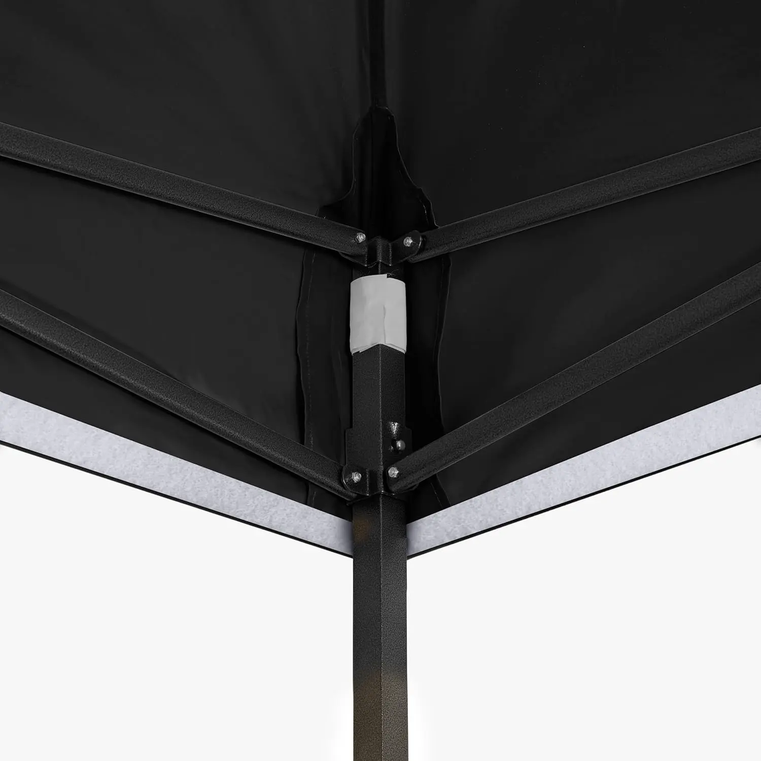 Tonnelle en métal noir 3x3 m vue 7