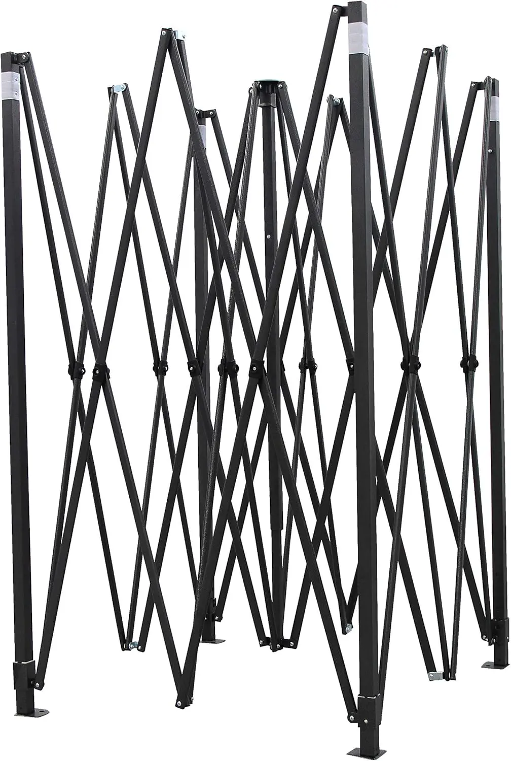 Tonnelle en métal noir 3x3 m vue 8