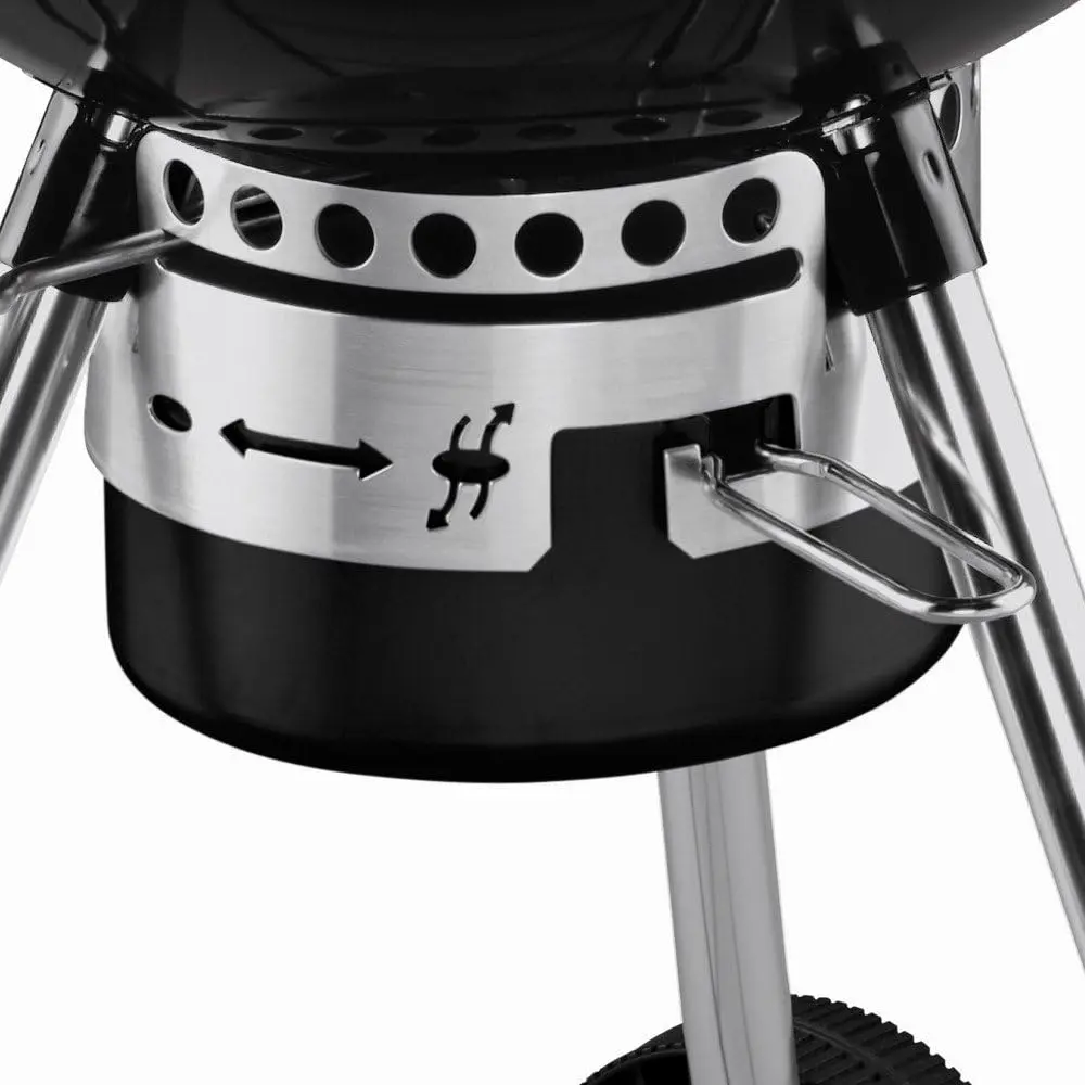 Barbecue weber en bois noir vue 2