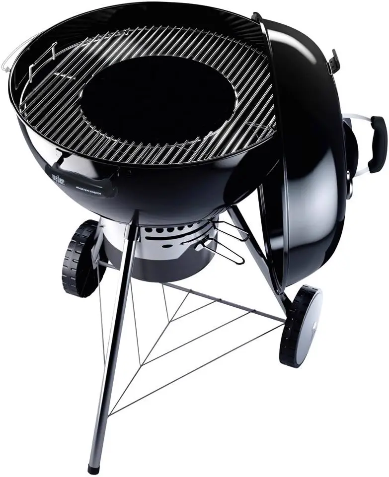 Barbecue weber en bois noir vue 3