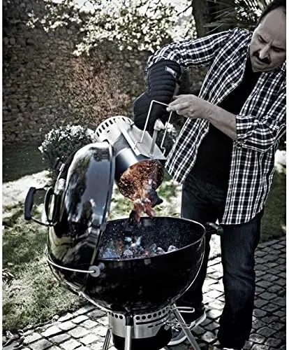 Barbecue weber en bois noir vue 4
