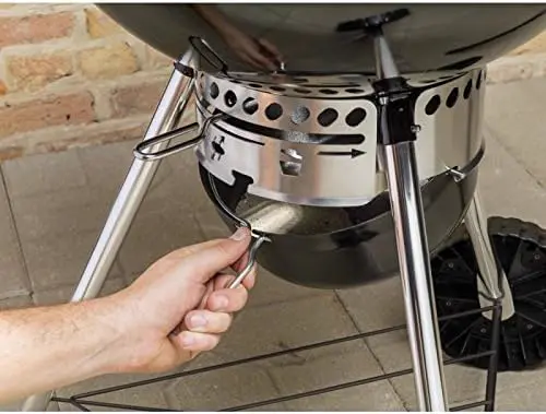 Barbecue weber en bois noir vue 5