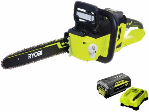 Ryobi RCS36X3550HI Tronçonneuse électrique sans Fil Guide 35 cm