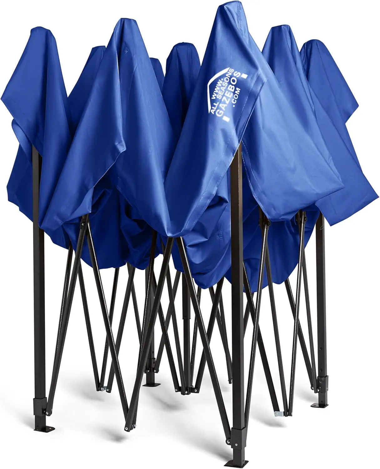 Tonnelle en métal bleu 3x3 m vue 7
