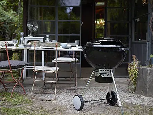 Barbecue weber en aluminium gris vue 3