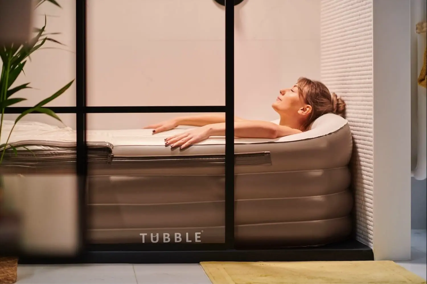 Spa gonflable 2 personnes taupe vue 9