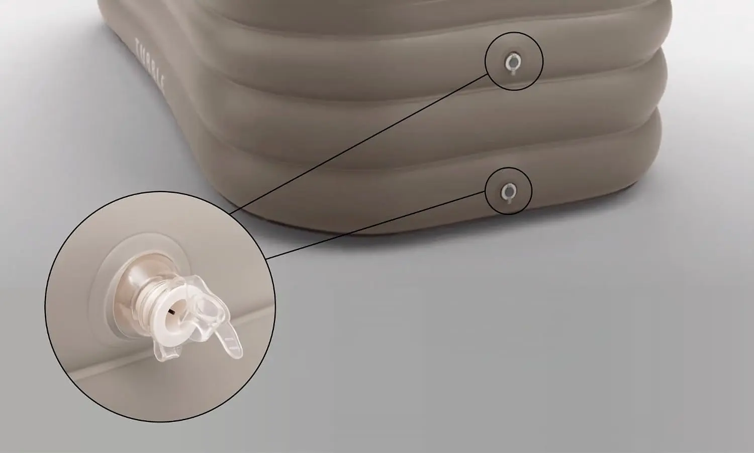 Spa gonflable 2 personnes taupe vue 10
