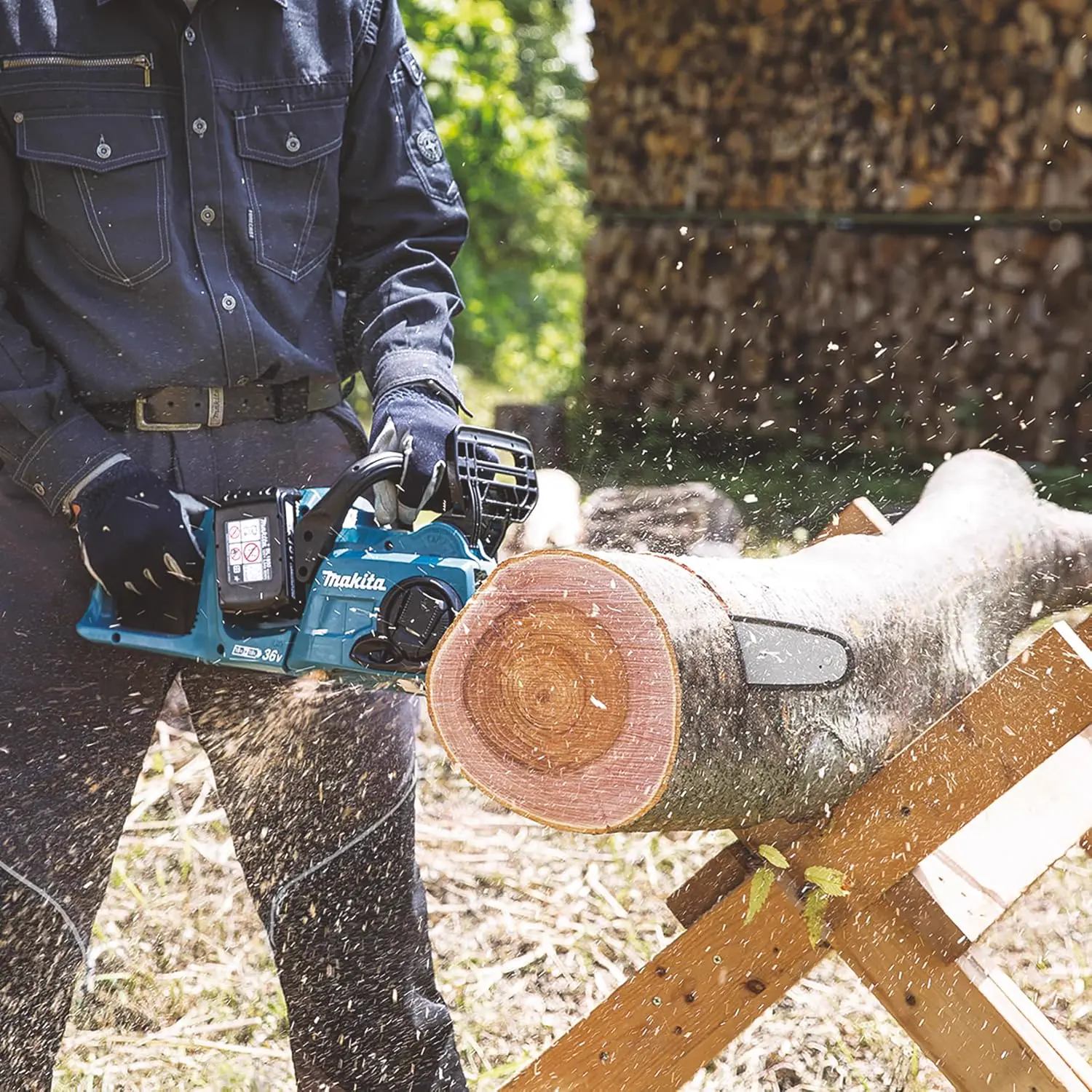 Tronçonneuse à batterie TRONÇONNEUSE MAKITA 36 V => 2 X 18 V L… vue 18