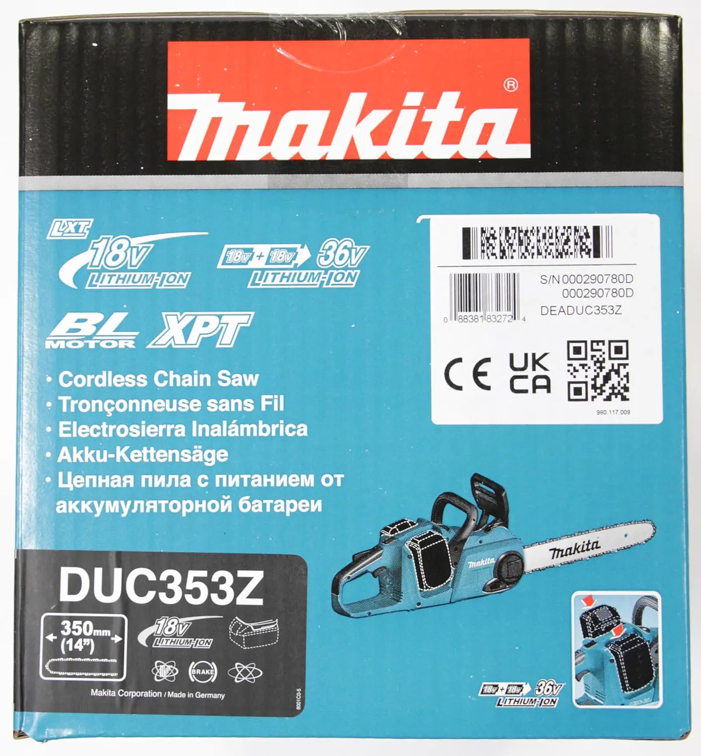 Tronçonneuse à batterie TRONÇONNEUSE MAKITA 36 V => 2 X 18 V L… vue 24