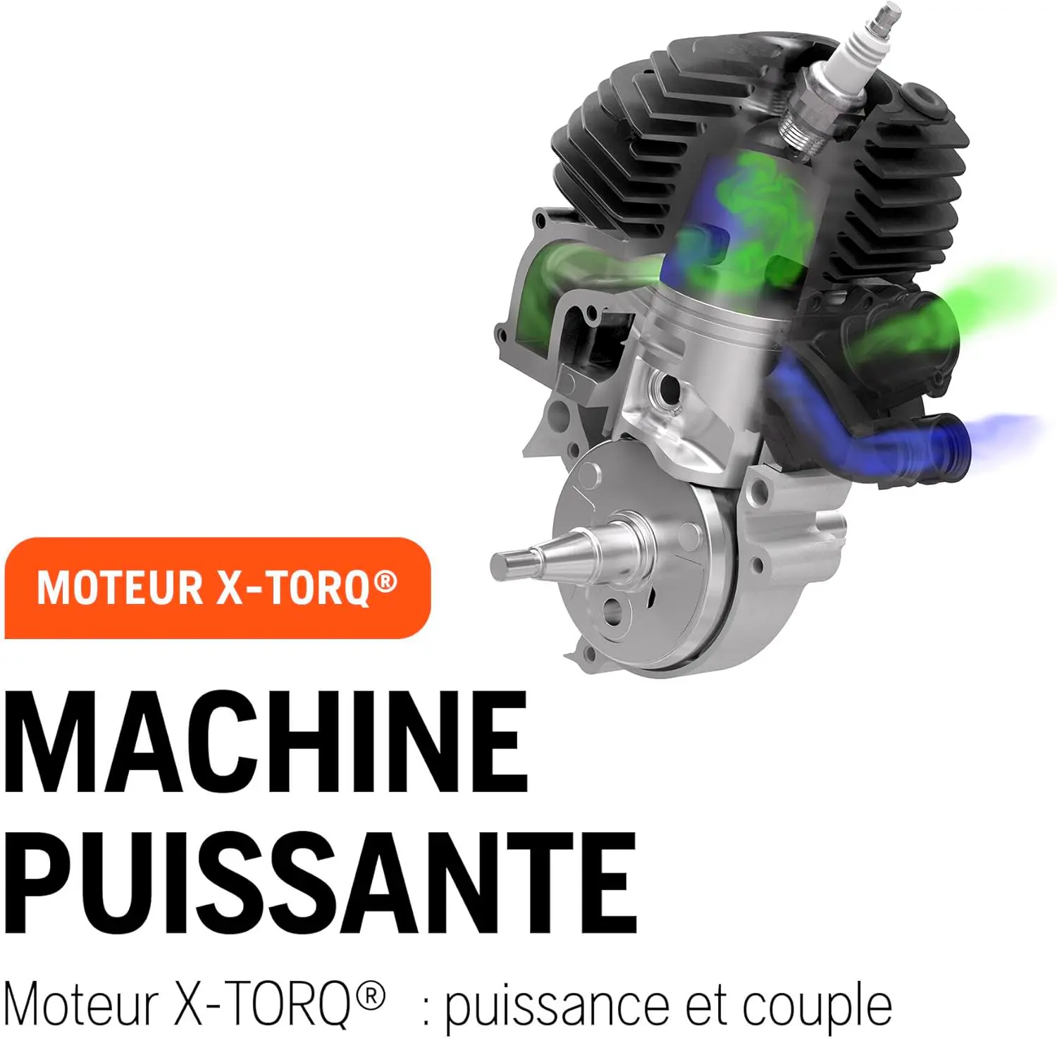 Tronçonneuse thermique en bois vue 5