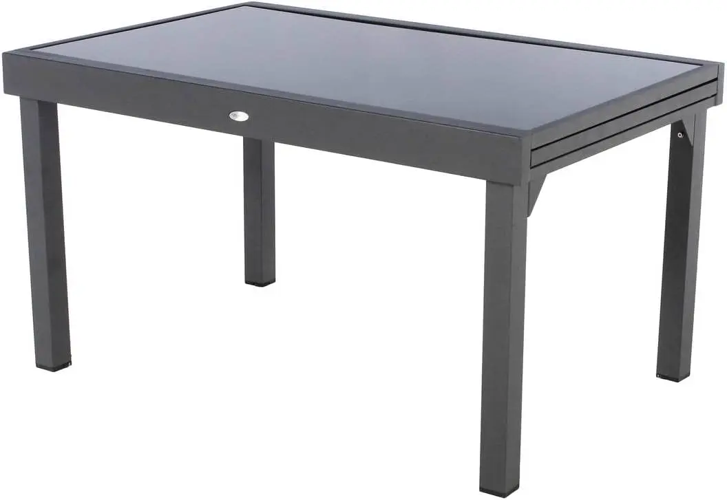 Hespéride - Table de Jardin Extensible Piazza Gris Graphite