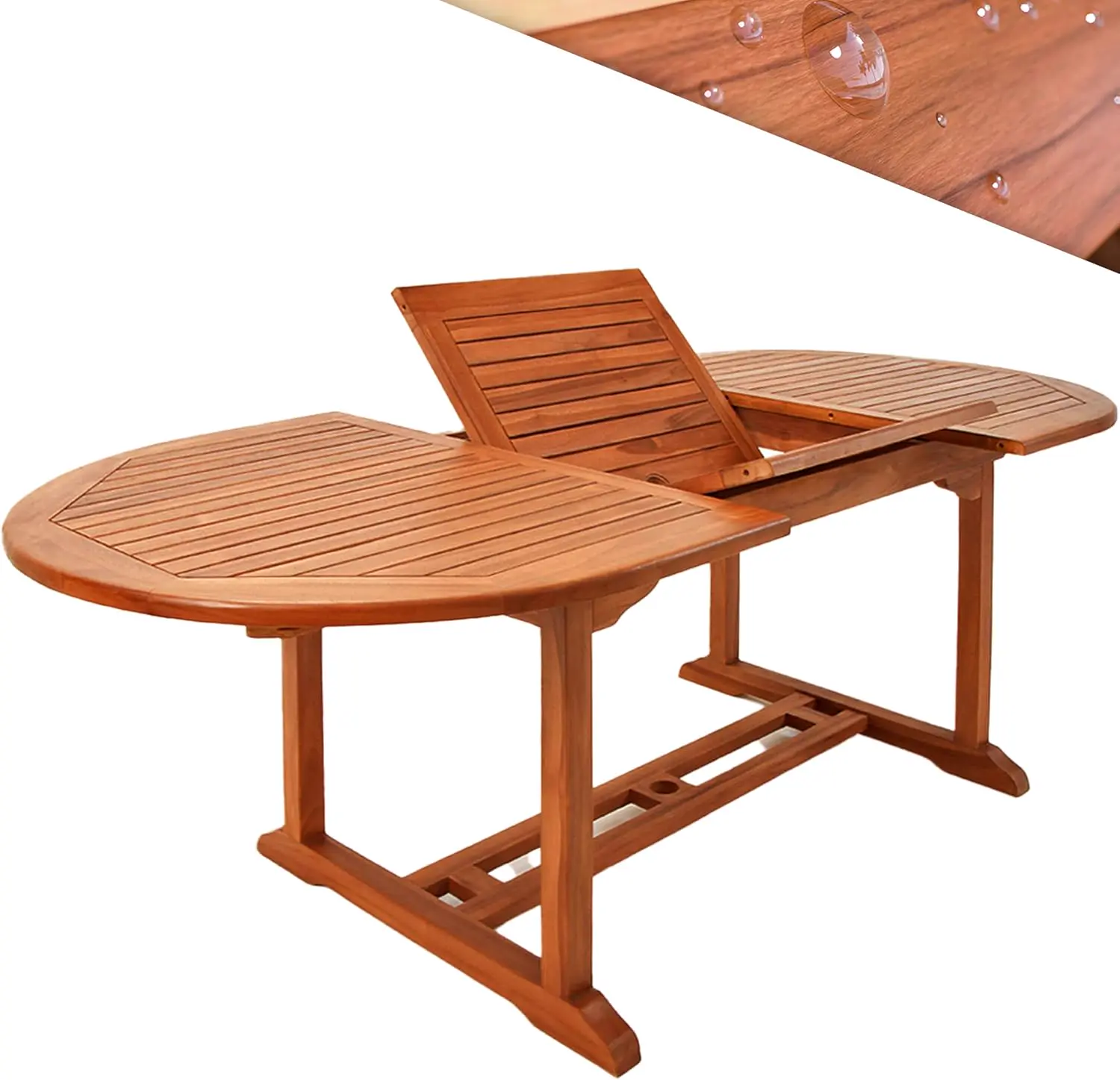 Casaria® Table De Jardin Extensible Type Papillon 150-200 cm