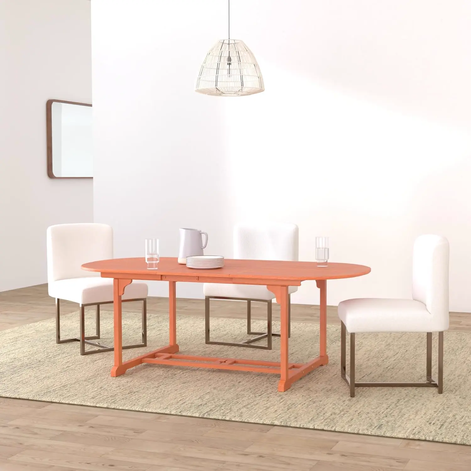 Table de jardin 8 places en bois vue 2