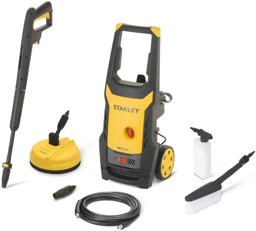 Stanley SXPW14PE Nettoyeur Haute Pression avec Patio Cleaner