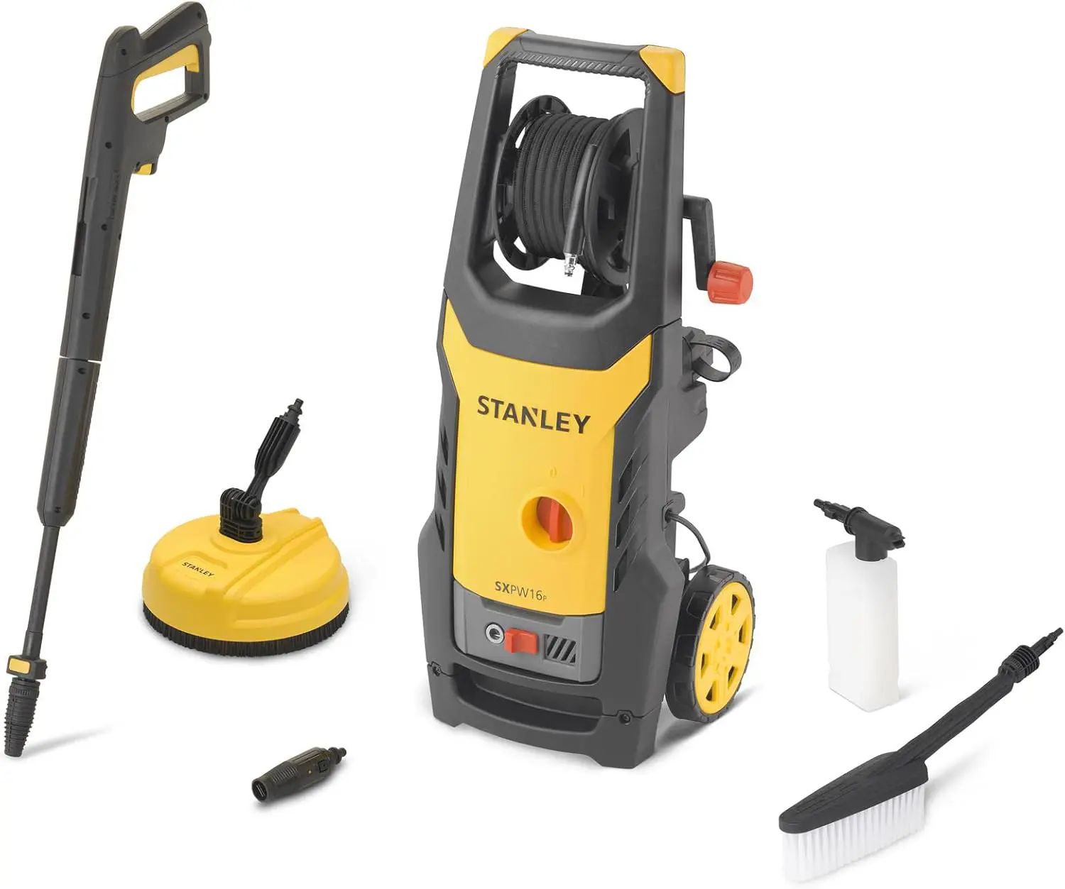 Stanley SXPW16PE Nettoyeur Haute Pression avec Patio Cleaner