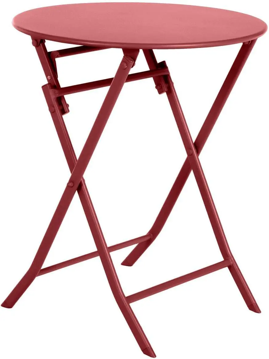 Hespéride - Table de Jardin Pliante Ronde Greensboro Groseille