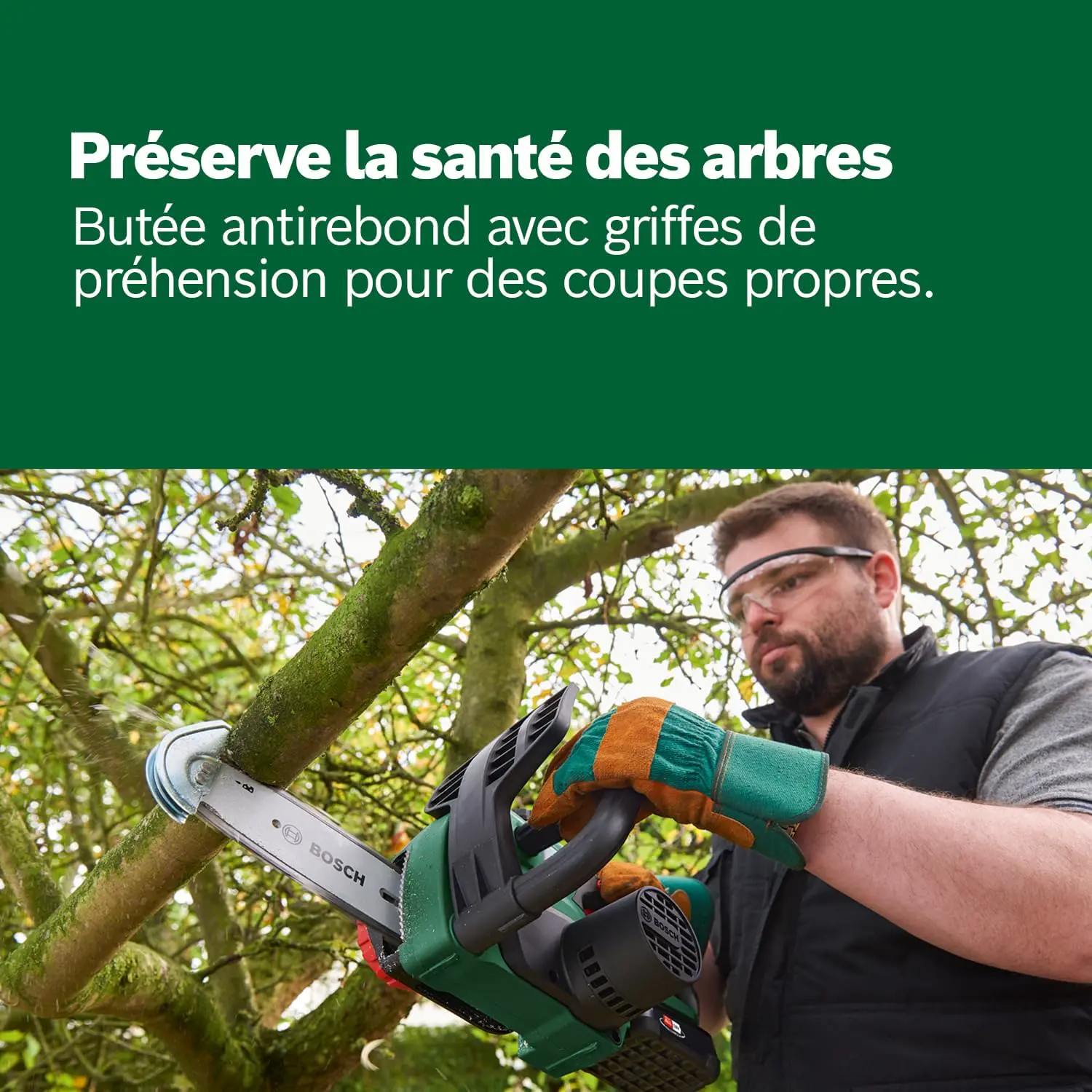 Tronçonneuse à batterie Bosch Tronçonneuse sans fil vue 4