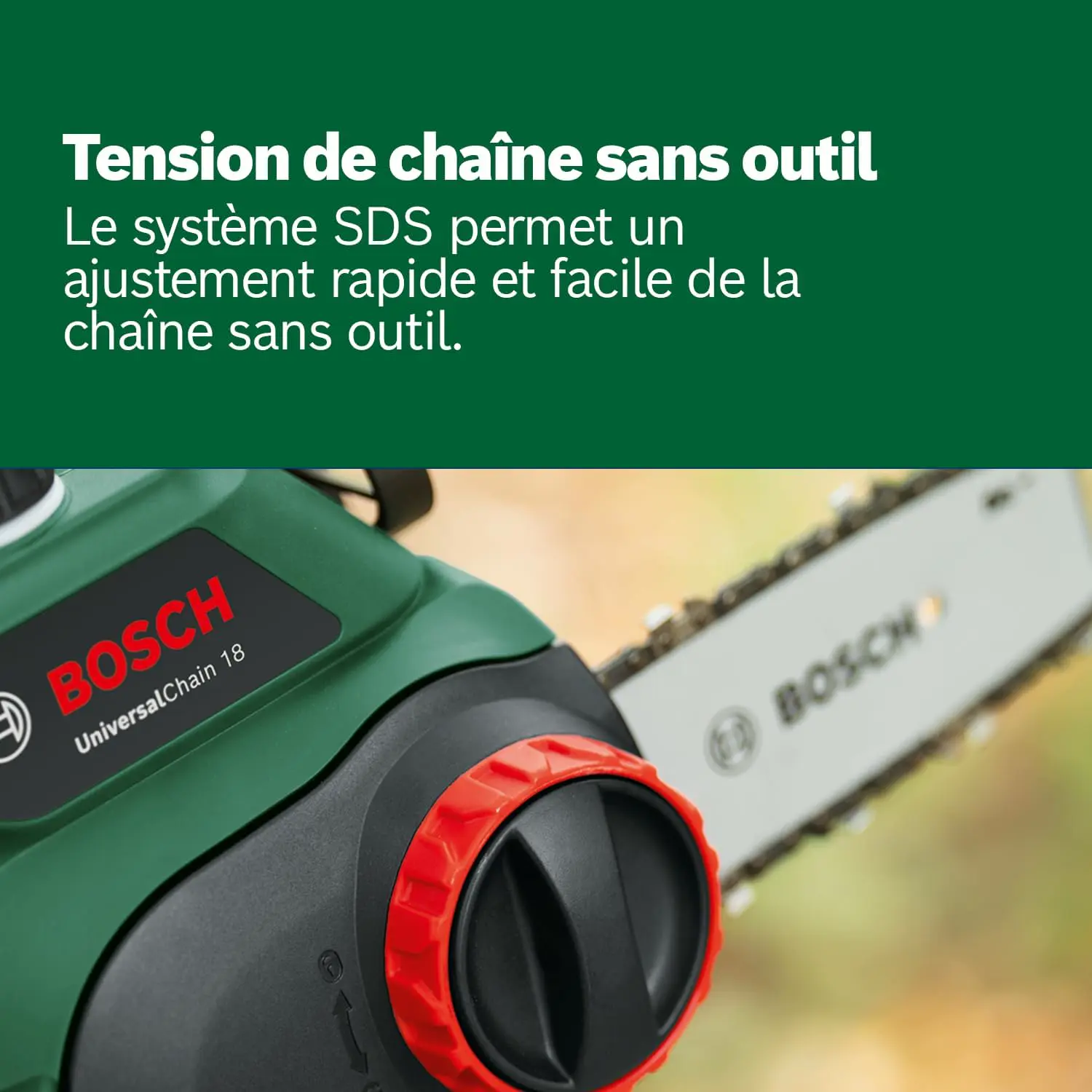 Tronçonneuse à batterie Bosch Tronçonneuse sans fil vue 5