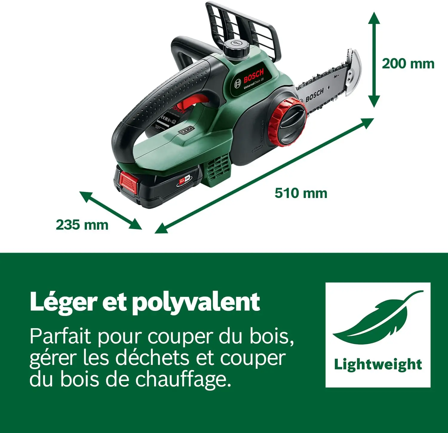 Tronçonneuse à batterie Bosch Tronçonneuse sans fil vue 6
