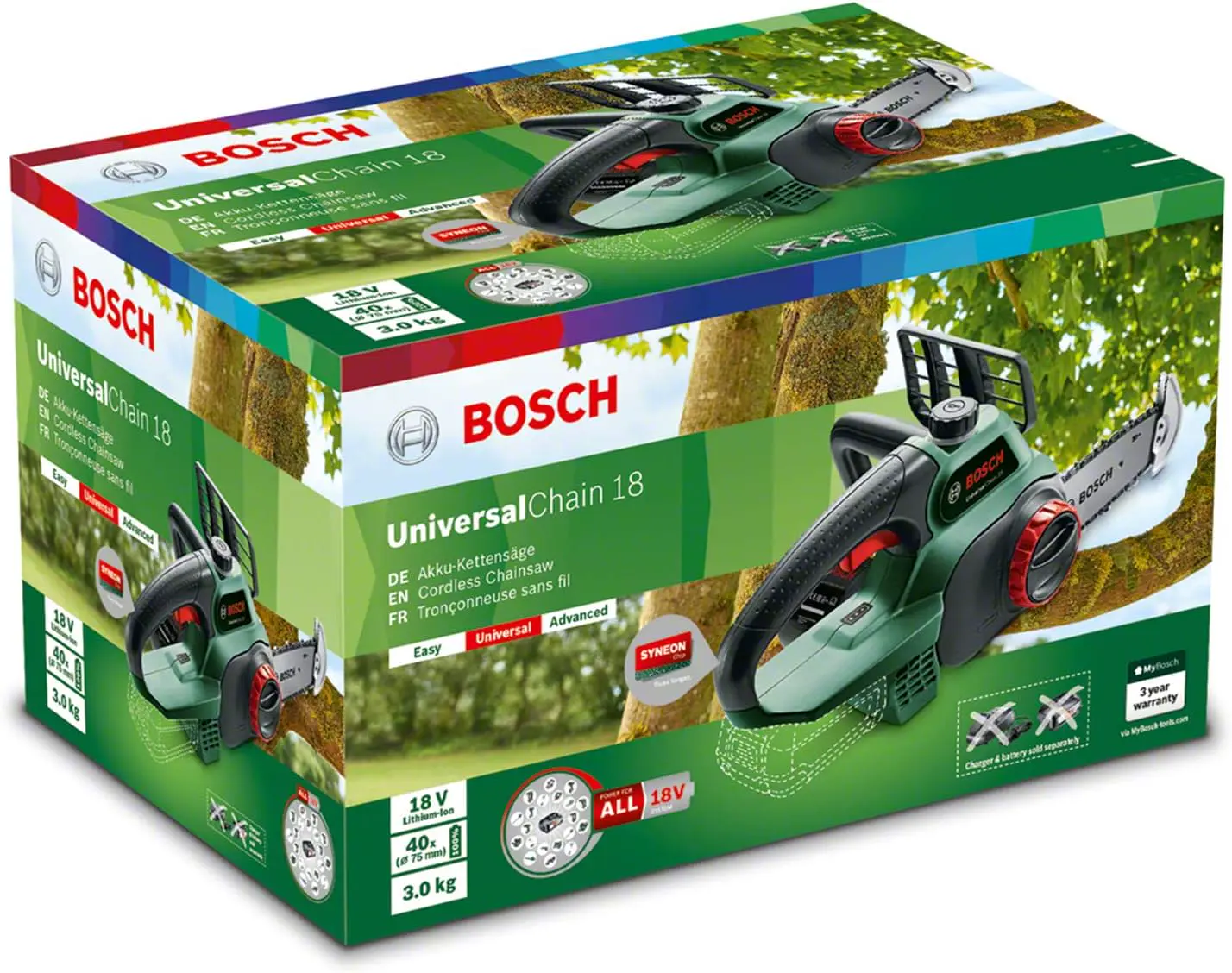 Tronçonneuse à batterie Bosch Tronçonneuse sans fil vue 8