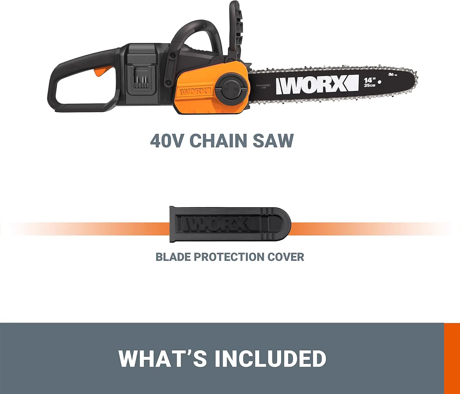 Tronçonneuse à batterie WORX - Tronçonneuse sans fil 40V vue 6
