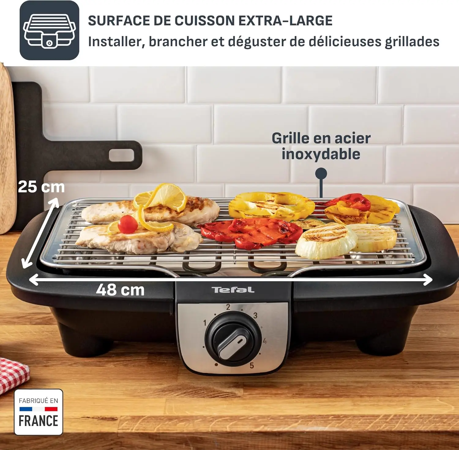 Barbecue électrique en métal vue 5