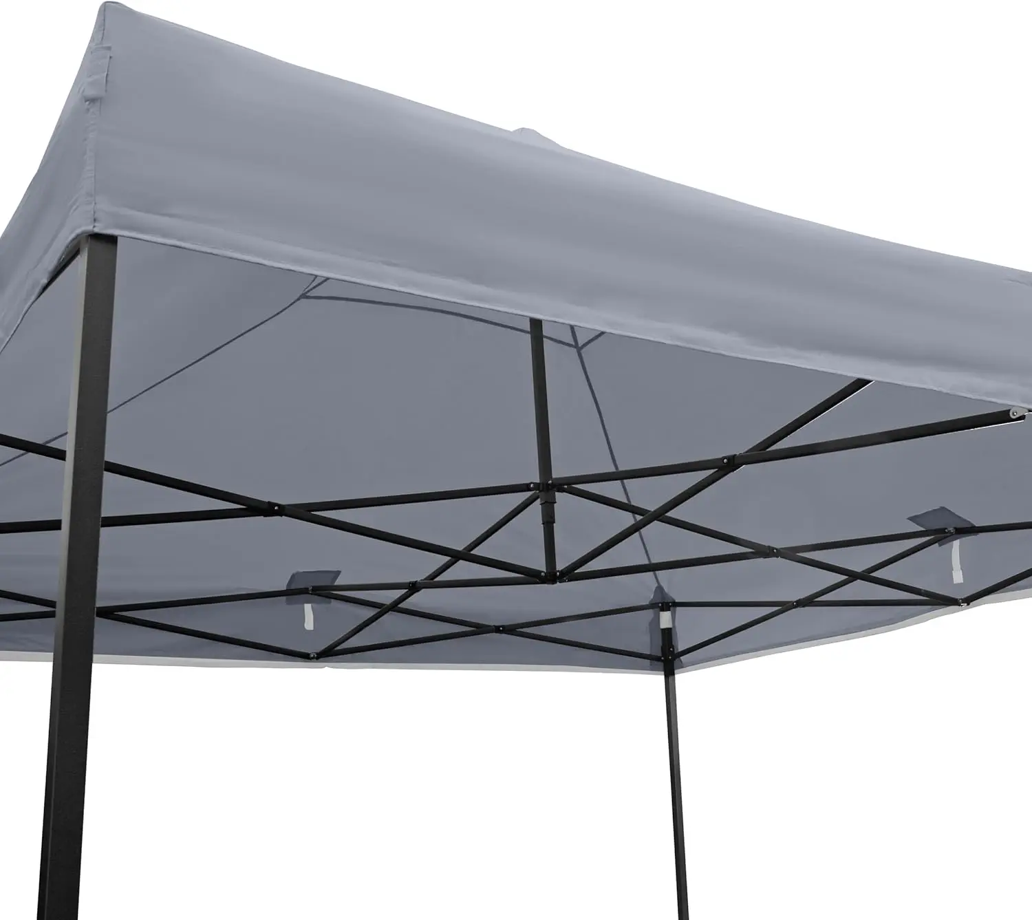 Tonnelle en métal gris 3x3 m vue 5