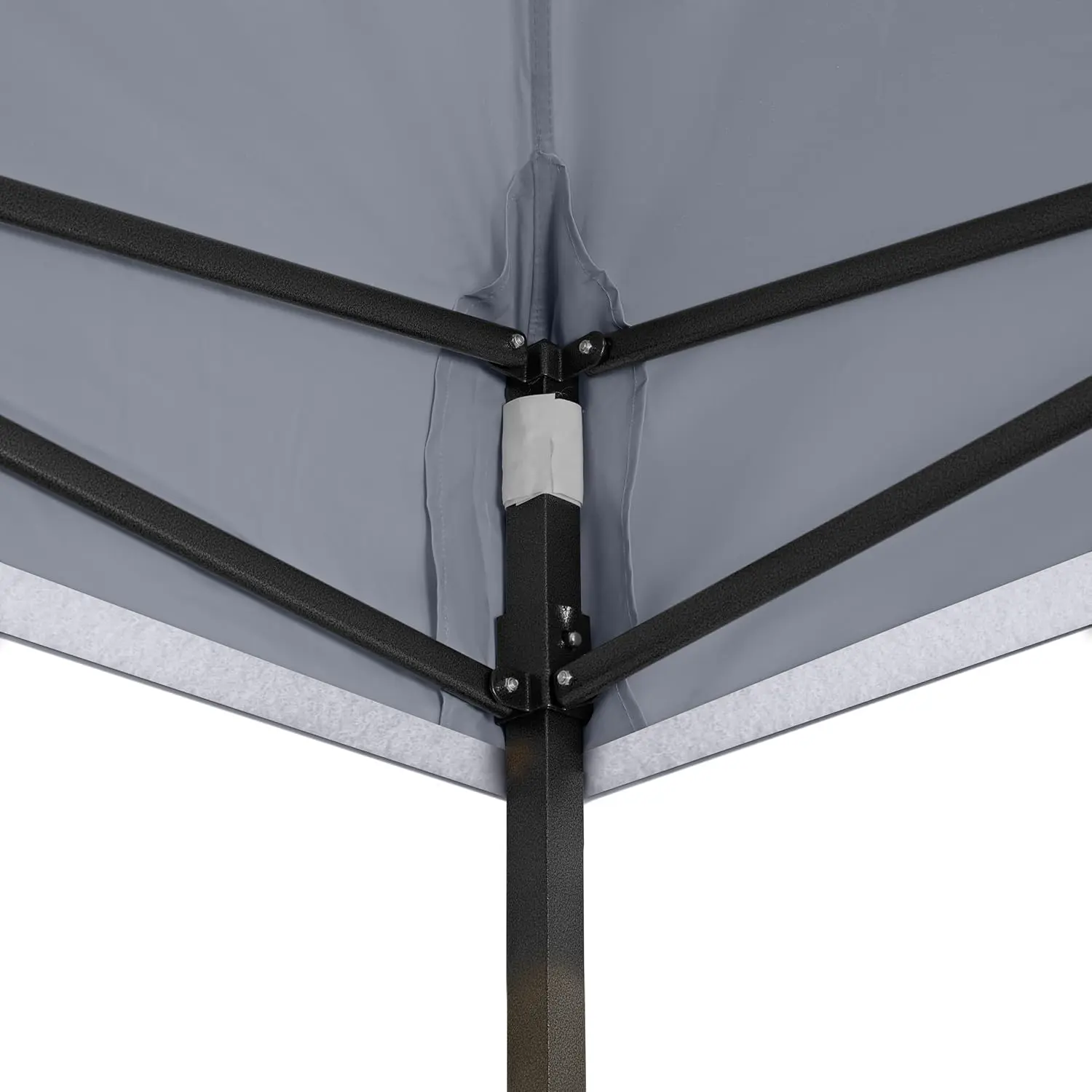 Tonnelle en métal gris 3x3 m vue 6