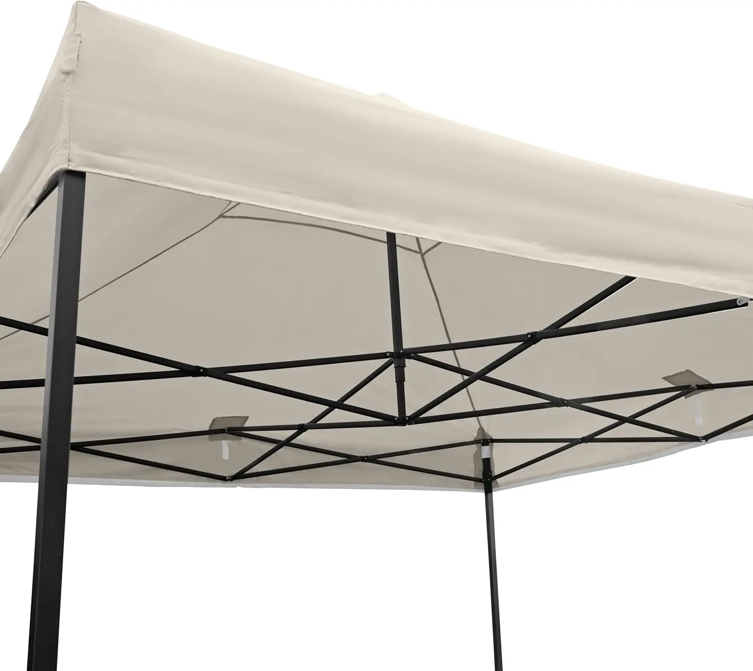 Tonnelle en métal crème 3x3 m vue 4