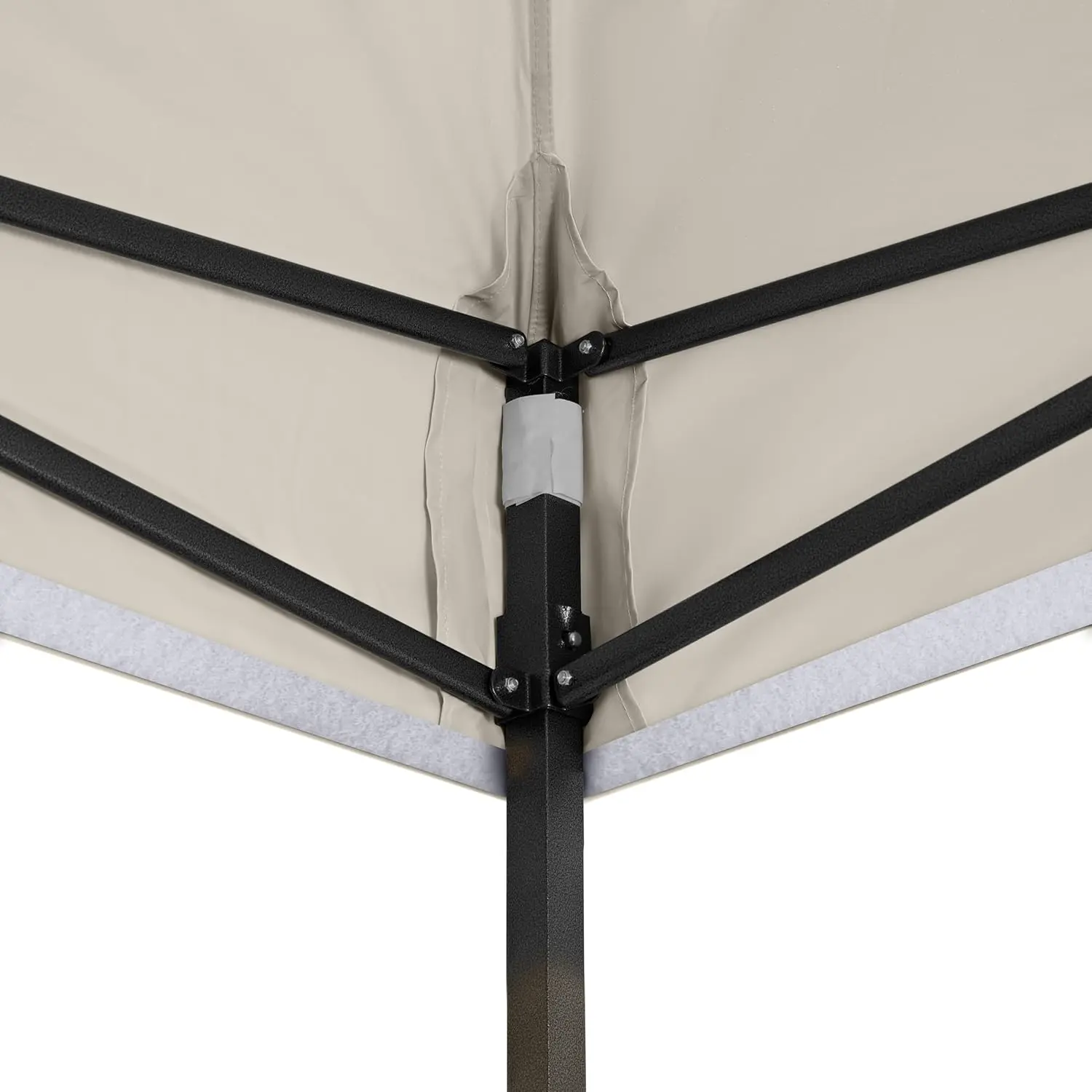 Tonnelle en métal crème 3x3 m vue 7