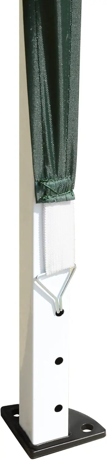 Tonnelle en métal vert 3x3 m vue 9