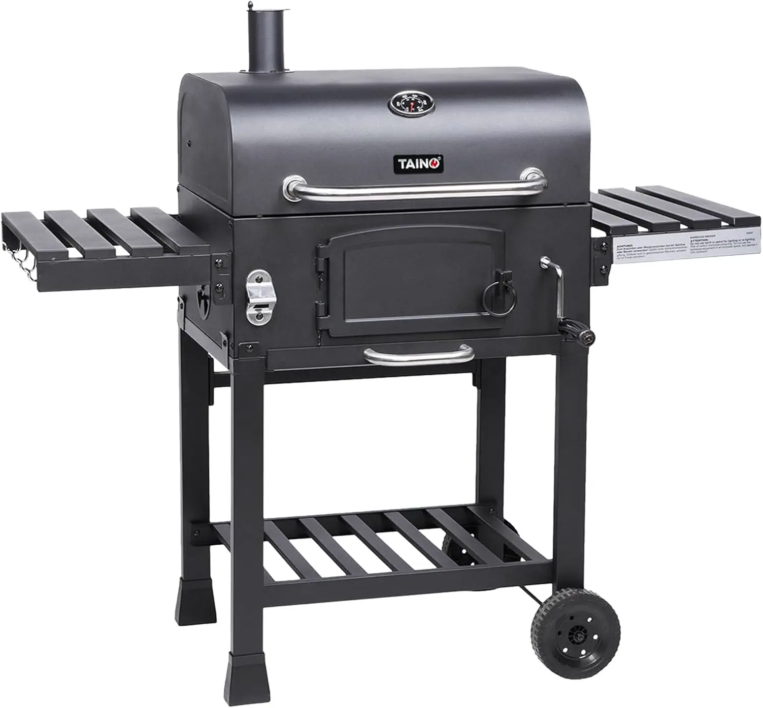 TAINO HERO XL Barbecue fumoir au charbon de bois avec accessoires