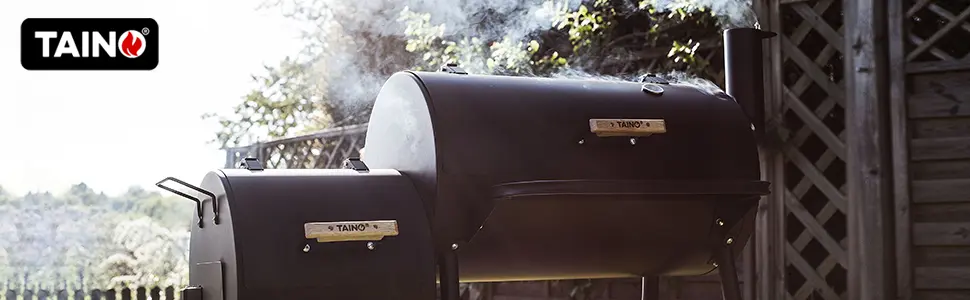 Barbecue à charbon en bois gris — contenu détaillé 1