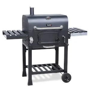 Barbecue à charbon en bois gris — contenu détaillé 2