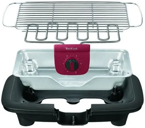 Barbecue électrique en aluminium noir vue 7