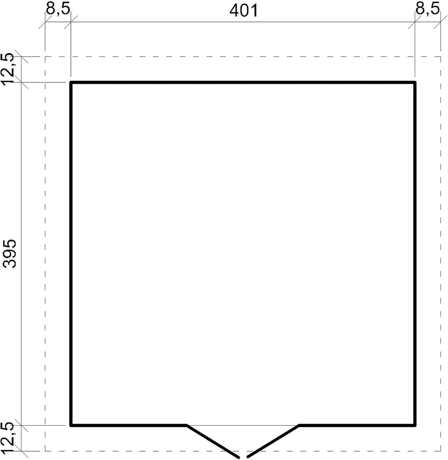 Abri de jardin en bois en bois naturel 15 m² vue 6