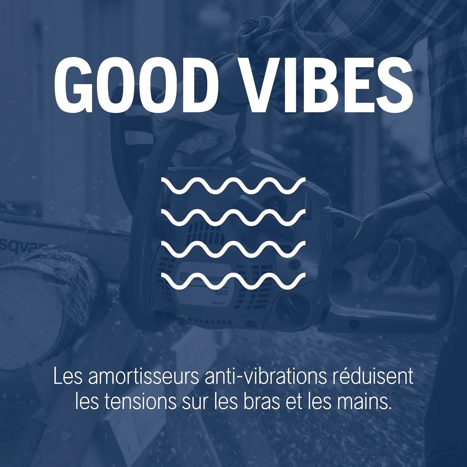 Tronçonneuse thermique en bois vue 9